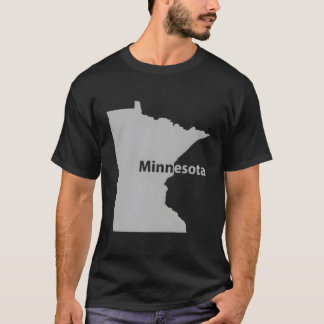Minnesota Map Home State Pride Gift T-Shirt