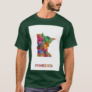 minnesota map Oversized T-Shirt