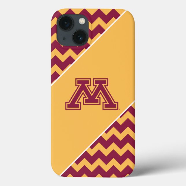 Minnesota Maroon and Gold M Case-Mate iPhone Case (Back)