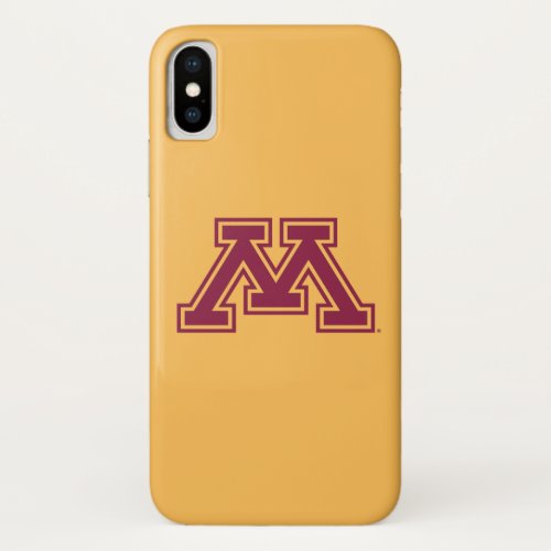Minnesota Maroon and Gold M iPhone X Case