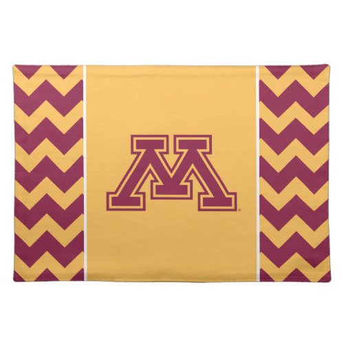 Minnesota Maroon and Gold M Cloth Placemat