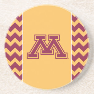 Minnesota Maroon and Gold M Coaster