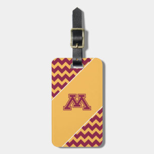 Minnesota Maroon and Gold M Luggage Tag