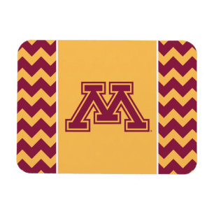 Minnesota Maroon and Gold M Magnet