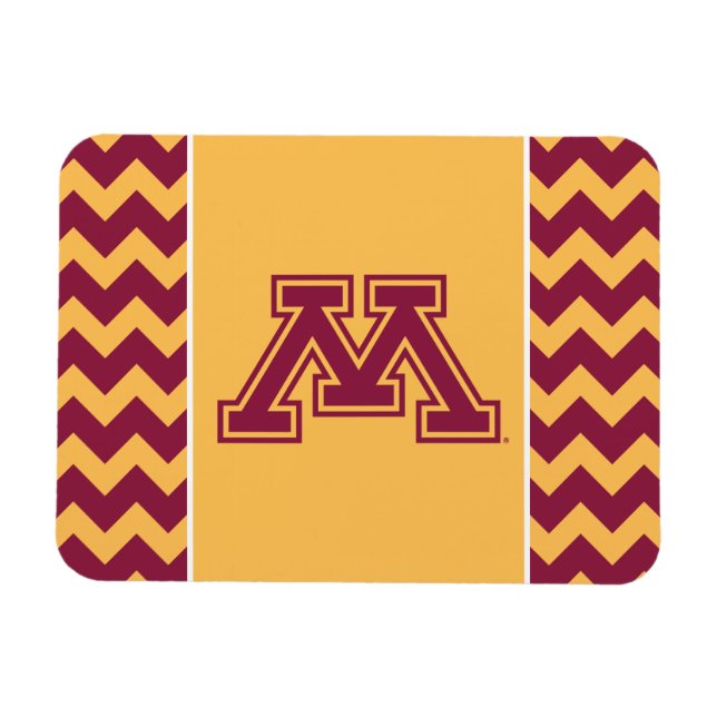 Minnesota Maroon and Gold M Magnet (Horizontal)