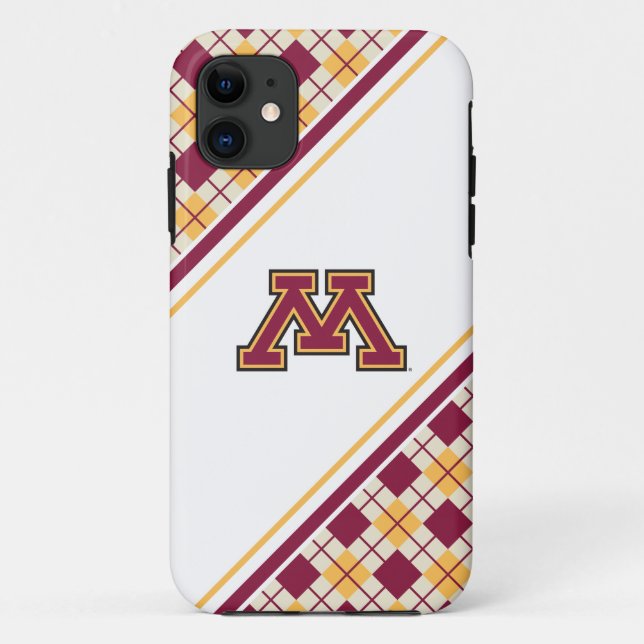 Minnesota Maroon & Gold M Case-Mate iPhone Case (Back)