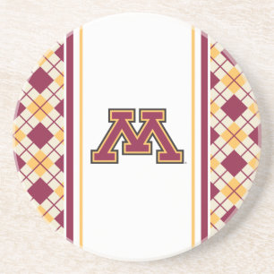 Minnesota Maroon & Gold M Coaster