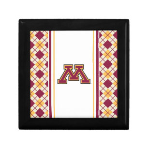 Minnesota Maroon & Gold M Jewelry Box