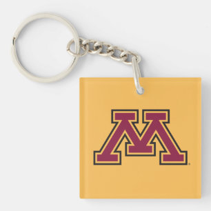 Minnesota Maroon & Gold M Keychain