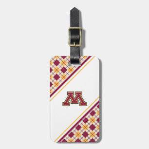 Minnesota Maroon & Gold M Luggage Tag
