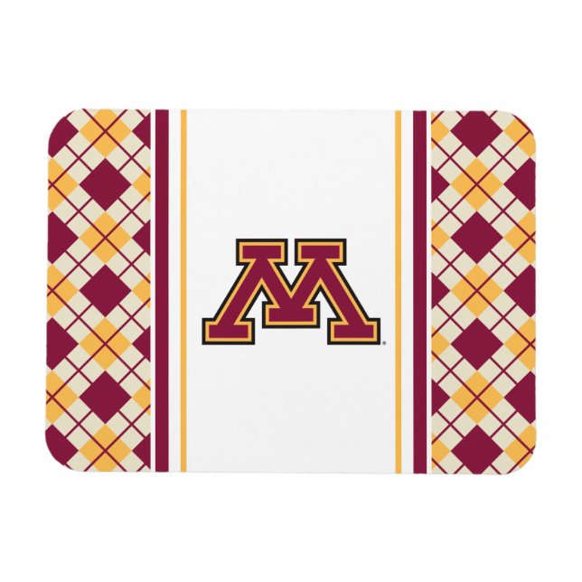 Minnesota Maroon & Gold M Magnet (Horizontal)