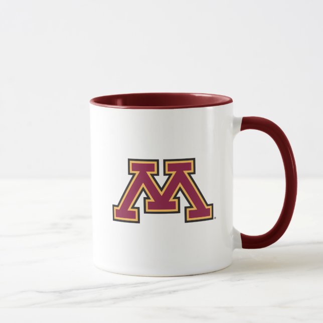 Minnesota Maroon & Gold M Mug (Right)