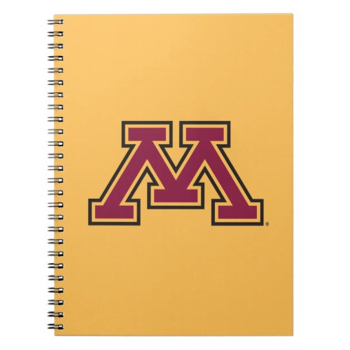 Minnesota Maroon  Gold M Notebook