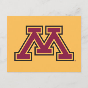 Minnesota Maroon & Gold M Postcard