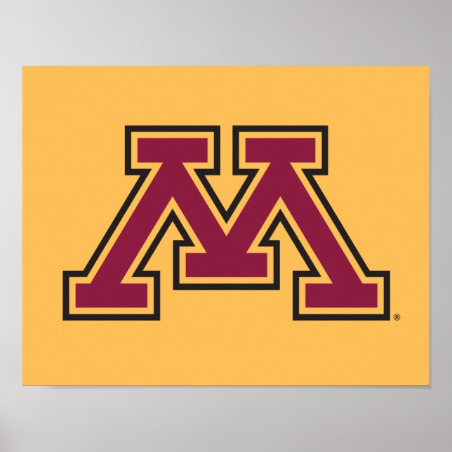 Minnesota Maroon & Gold M Poster (Front)