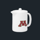 Minnesota Maroon & Gold M Teapot<br><div class="desc">Check out these official University of Minnesota designs! Personalize your own Minnesota merchandise on Zazzle.com with your name or class year. Try adding text using various fonts & view a preview of your design!</div>