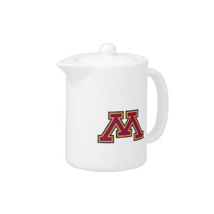Minnesota Maroon & Gold M Teapot
