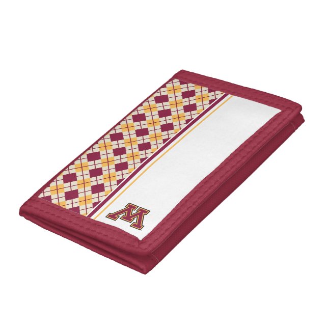 Minnesota Maroon & Gold M Trifold Wallet (Bottom)