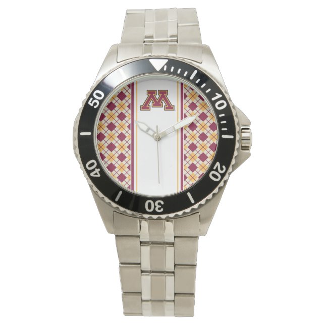 Minnesota Maroon & Gold M Watch (Front)