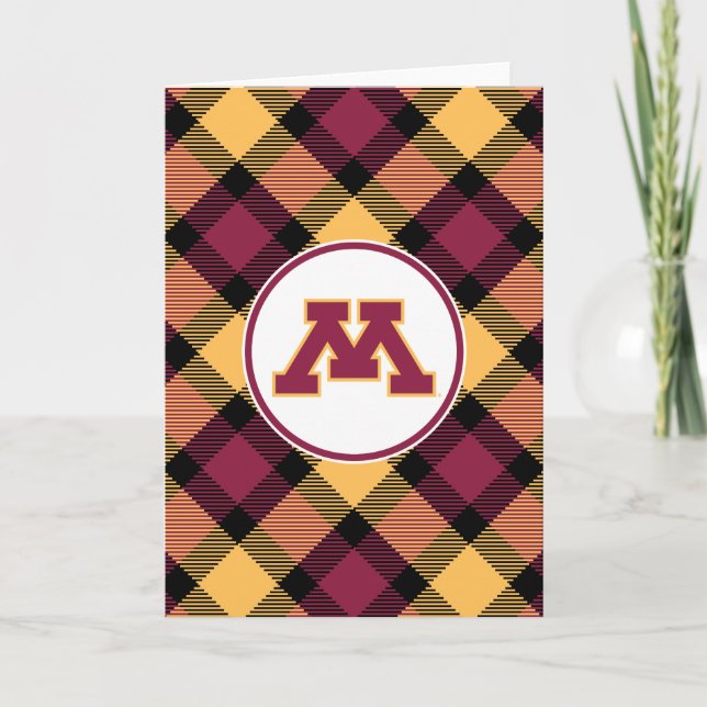 Minnesota Maroon M Card (Front)