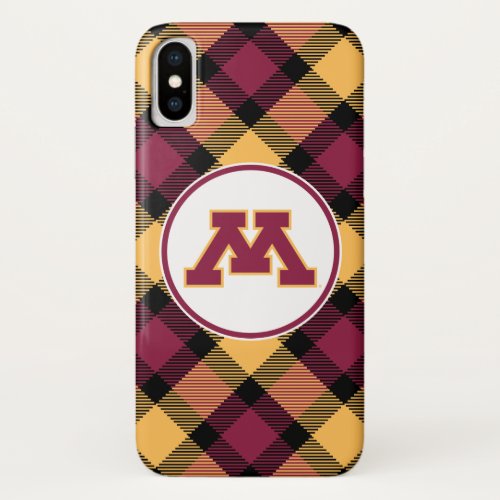 Minnesota Maroon M iPhone X Case