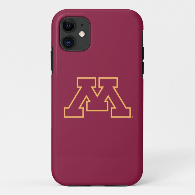 Minnesota Maroon M Case-Mate iPhone Case (Back)