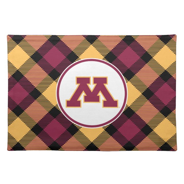 Minnesota Maroon M Cloth Placemat (Front)