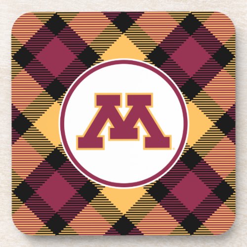 Minnesota Maroon M Drink Coaster