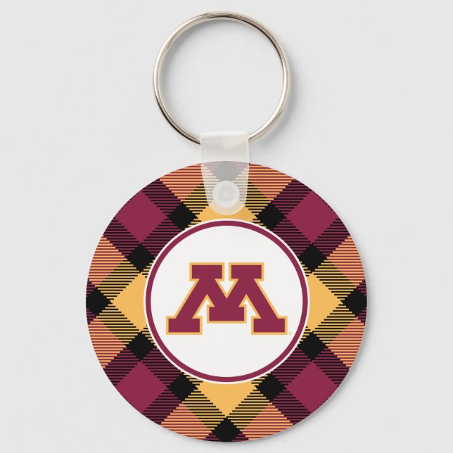 Minnesota Maroon M Keychain (Front)