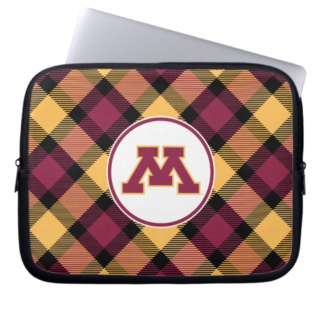 Minnesota Maroon M Laptop Sleeve (Front)