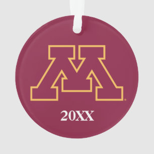 Minnesota Maroon M Ornament