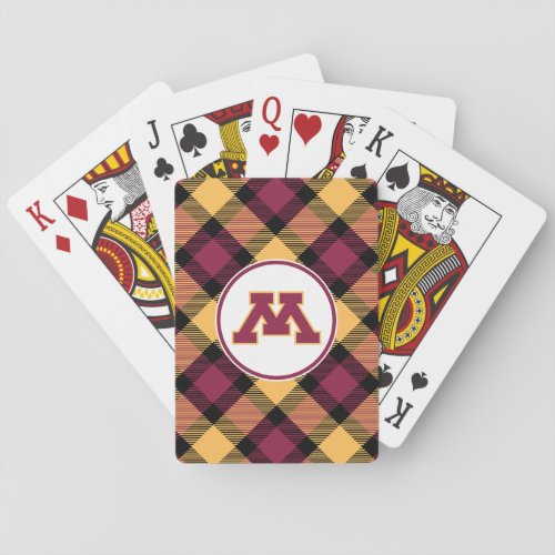 Minnesota Maroon M Playing Cards