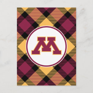 Minnesota Maroon M Postcard