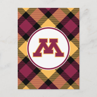 Minnesota Maroon M Postcard