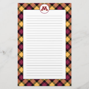 Minnesota Maroon M Stationery