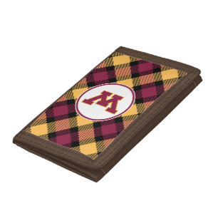 Minnesota Maroon M Trifold Wallet