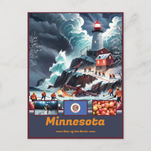 Minnesota Marvels & Motto Postcard