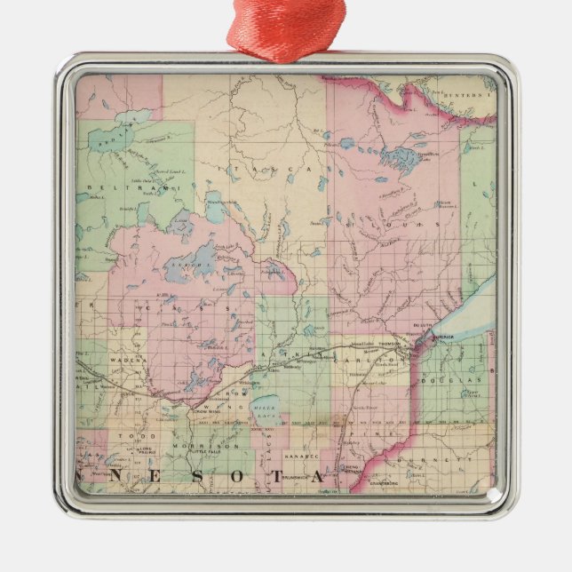 Minnesota Metal Ornament (Front)