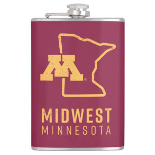 Minnesota Midwest State Flask