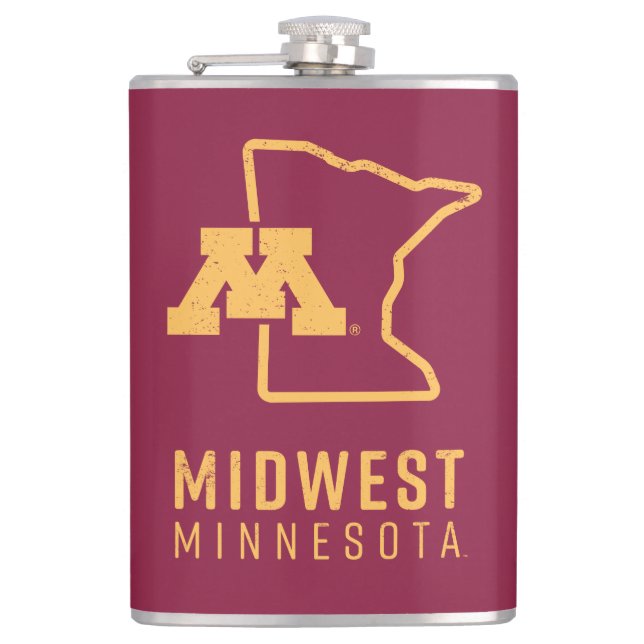 Minnesota | Midwest State Flask (Front)