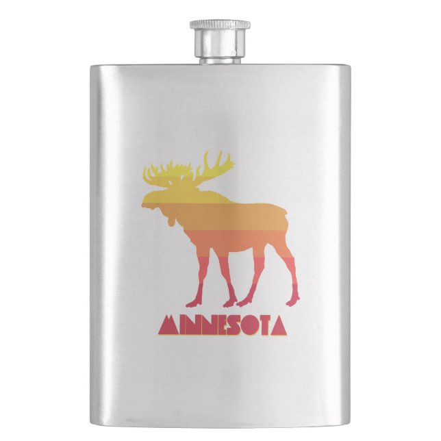 Minnesota Moose Flask (Front)