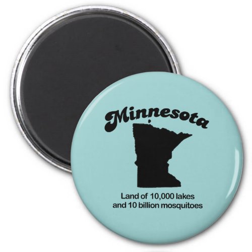 Minnesota Motto _ Land of 10000 lakes Magnet