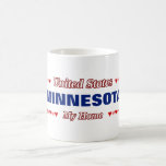 [ Thumbnail: Minnesota - My Home - United States; Hearts Coffee Mug ]
