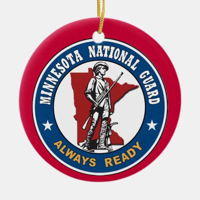 Minnesota National Guard Christmas Ornament (Front)