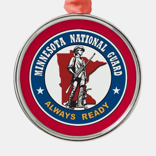Minnesota National Guard Christmas Ornament (Front)