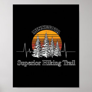Minnesota Nature Superior Hiking Trail Heartbeat F Poster