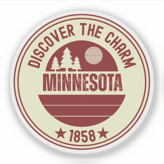 Minnesota Nice - MN State Gift Sticker (Front)