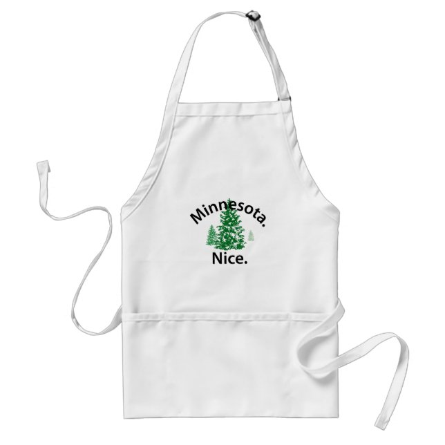 Minnesota Nice.  Period! Adult Apron (Front)