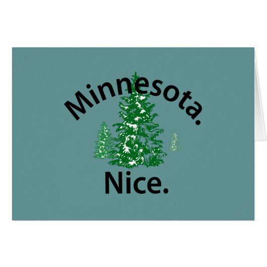 Minnesota Nice. Period! (black text) Cards (Front Horizontal)