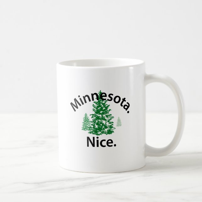 Minnesota Nice.  Period! (black text) Coffee Mug (Right)